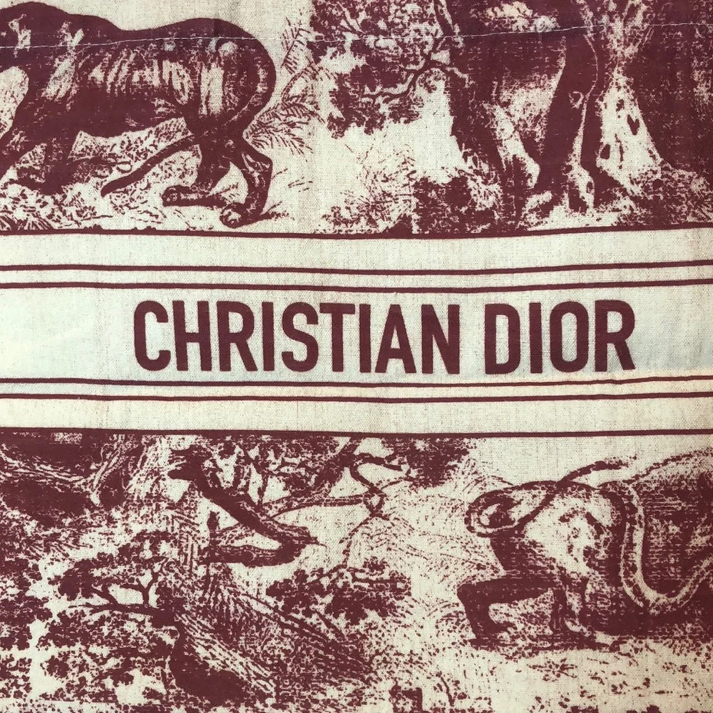 CHRISTIAN DIOR Straw Tote Bag Diorviera Pink and Cream NEW IN PACKAGE! - Picture 15 of 17